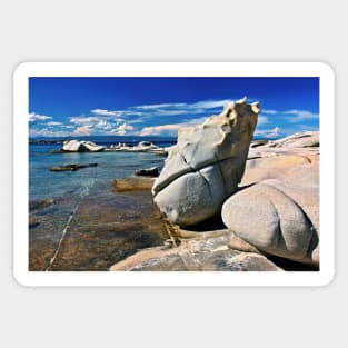 Natural sculpture at Vourvourou beach Sticker